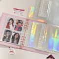 10PCS A5 Laser Rainbow Star Binder Sleeves 1/2/4Pockets Transparent Inside Page of Album 6 Ring Refill Inner Page Photocard Kpop. 