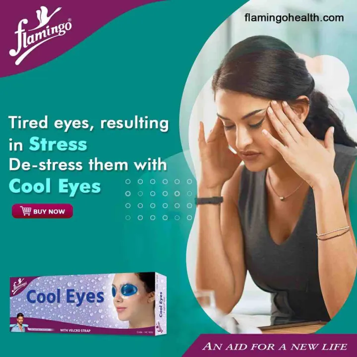 Flamingo cool eyes pack  relief from stress and strain from eyes