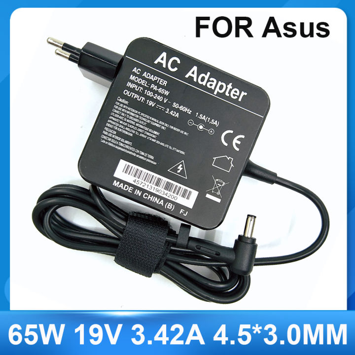 Laptop Adapter 19V 3.42A 65W 4.5*3.0MM Charger Laptop adapter For X755J UX481 UX481FL UX480 UX480FD P553UJ PU301LA Zenbook