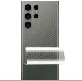 Samsung Galaxy S24 Ultra Carbon Fiber Transparent Back Sheet with Edges. 