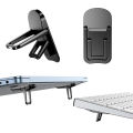 Adjustable Mini Laptop Stand Ultra-thin Foldable Phone Stand Portable Laptops Holder Self-Adhesive Invisible Notebook Kickstand. 