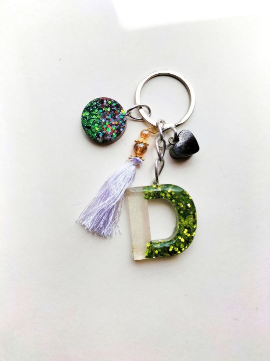 Alphabetical keychains for girls and boys both letter D ,All letters are available A-Z
