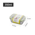 304 Stainless Steel Fresh-keeping Box Sealed Leak Proof Lunch Box Fruit Box with Lid Dumpling Container Refrigerated Storage Box.