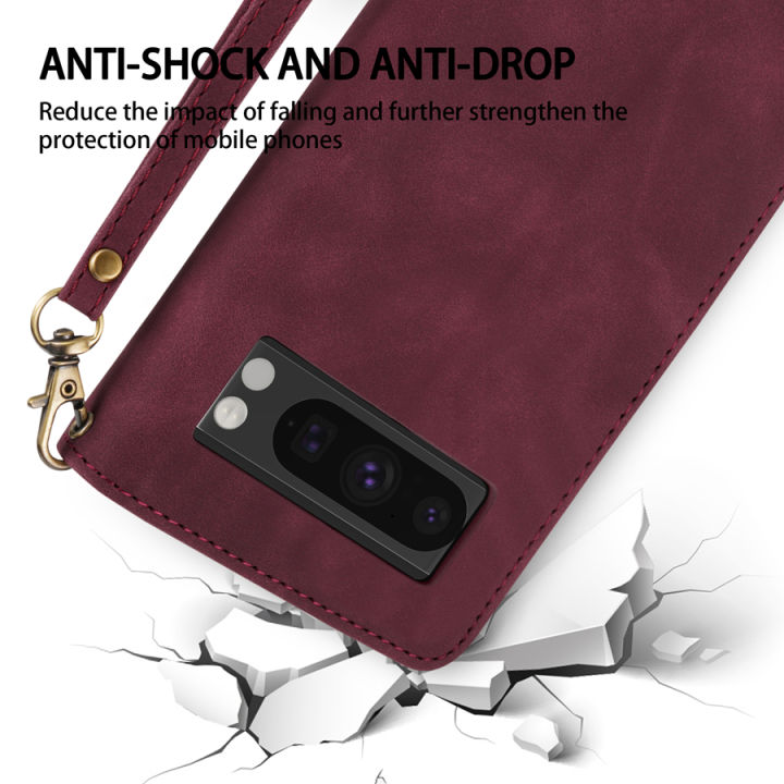Wallet%20Multi-card%20Zipper%20Kickstand%20Photo%20Frame%20Magnetic%20Flip%20Leather%20Case%20For%20%20Pixel%208a%208%20Pro%207a%207%206a%206%20Protective%20Cover%20-%20Image%206