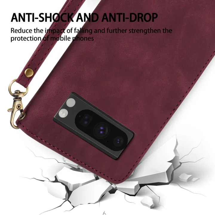 Wallet%20Multi-card%20Zipper%20Kickstand%20Photo%20Frame%20Magnetic%20Flip%20Leather%20Case%20For%20%20Pixel%208a%208%20Pro%207a%207%206a%206%20Protective%20Cover%20-%20Image%206