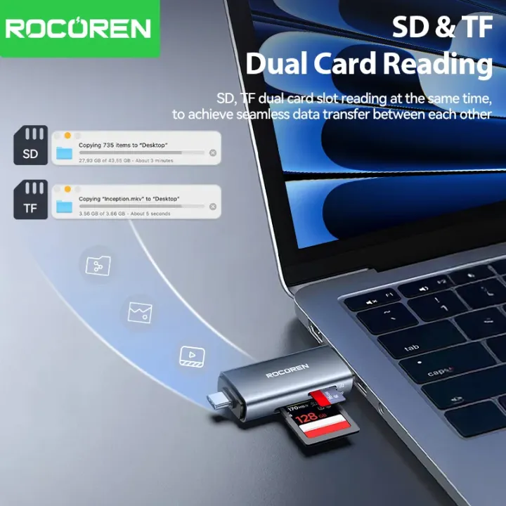 Rocoren%20Card%20Reader%202%20in%201%20USB%203.0%205Gbps%20USB%20A%20USB%20C%20Combined%20Design%20SD/TF%20Cards%202TB%20Smart%20Cardreader%20for%20Laptop%20Accessories%20-%20Image%203