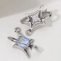 9pcs New Star Moon Enamel Charms Blue Fashion Y2K Style Pendants For Making DIY Handmade Findings Accessories Necklace Jewelry.