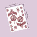 Waterproof Henna Tattoo Stickers for Women Flower Instant Fake Tattoo for Hand Temporary Tattoos for Wedding Party Festival. 