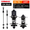 TANKE 120 Click Hub Bearing MTB Hub Front Rear 32 36 Holes Disc Brake Bicycle Hubs 7 8 9 10 11 12 Speed Quick Release 6 Pawl Hub. 