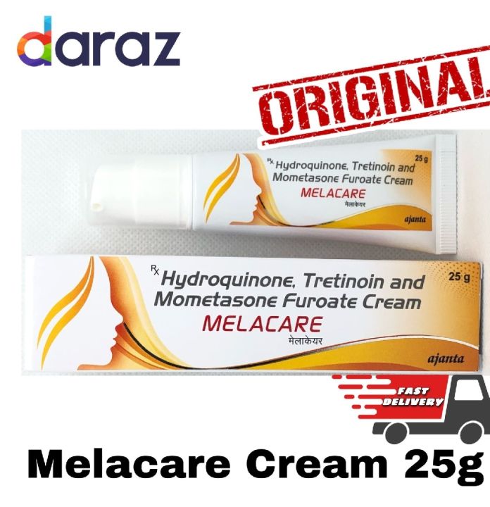 Original_ MELACARE 25g Large New Stock Hydroquinone, Tretinoin and Mometasone Furoate Cream (Mela)