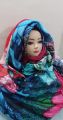 swiss lawn printed  stole scarf .sixe 44x 74 jambu size. 