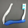 Hotel Disposable Folding Toothbrush, Business Trip, Portable Soft-Bristled Three-Fold Seahorse Toothbrush, Compact And Convenien. 