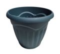 Matte Finish Round Flower Pot Plastic Garden Low Planter Pot. 