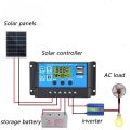 Solar Charge Controller 12V 24V Solar Panel Lcd Display Digital Pwm Charge Controller 10A Charging And Output - Solar Panel.