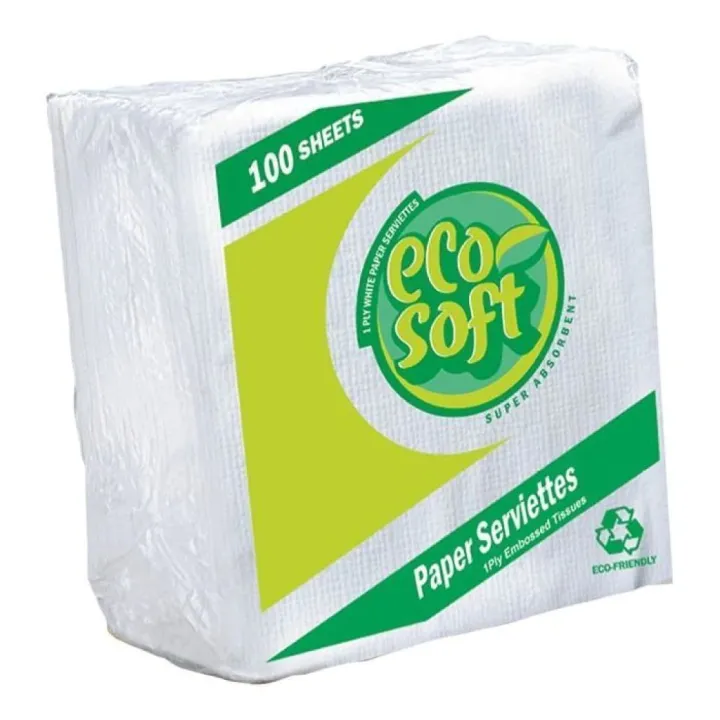 Paper Serviette 100 Sheets - Eco Soft