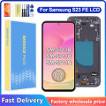 AMOLED For Samsung S23 FE LCD Display Touch Screen Digitizer For Samsung S23FE S711 S711B S7110 S711U LCD With Frame. 