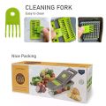 Best Quality 14 in 1 Multifunctional Vegetable Onion Chopper Dicer Slicer, Kitchen Mandoline Food Chopper Cutter Slicer with 8 Blades, Carrot and Garlic Chopper with Container. 