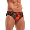 Gothic Style Snake Heart Swim Trunks Stretchy Soft Skin-friendly Men's Trunks Beach Carnivals Swimming Bathing swim trunks men. 