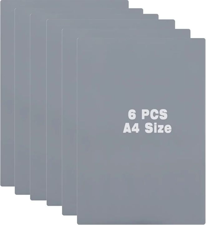 6 Pack Shiny Rubber Stamp Sheet for Laser Engraving Machine, A4 Rubber ...