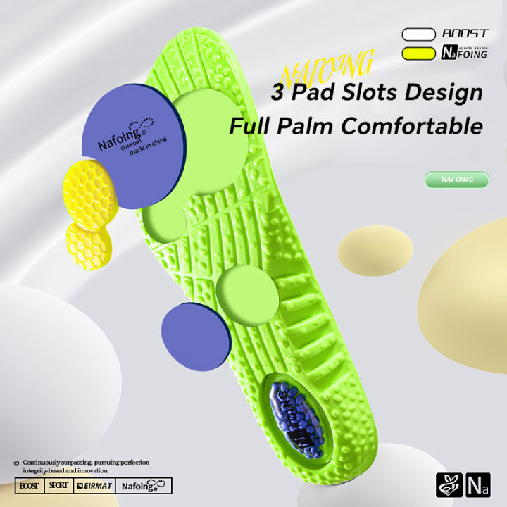1pair%204D%20Orthopedic%20Sport%20Insoles%20Soft%20Breathable%20High-elasticity%20Shock%20Absorption%20Running%20Shoe%20Pad%20For%20Men%20Women%20Latex%20Massage%20-%20Image%205