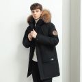 Men Winter Goose Down Coats Fur Collar Hooded Long Down Jackets Top Quality Male Outdoor Windproof Warm Winter Jackets Canada. 