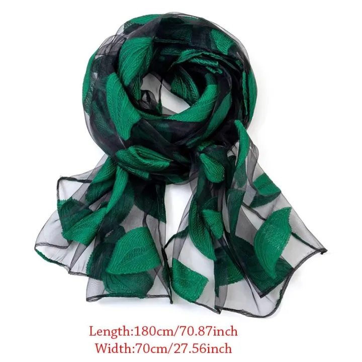 Silk%20Scarf%20Womens%20Summer%20Breeze%20Lightweight%20Sheer%20Wrap%20and%20Shawls%20Bandana%20Beach%20Organza%20Gauze%20Lace%20Hollow%20Scarf%20-%20Image%206