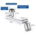 Tap Extension, 1080 Degree Rotating Tap Extension Tap with Installation Kit, Tap Extension Attachment with Two Spray Modes for Kitchen and Bathroom. 