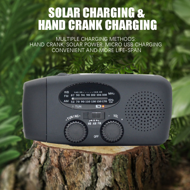 2000%20mAh%20Emergency%20Radio%20with%20LED%20Lights%20Radio%20USB%20Solar%20Charging%20Light%20Outdoor%20Travel%20Portable%20Rechargeable%20FM/AM%20Radio%20-%20Image%203