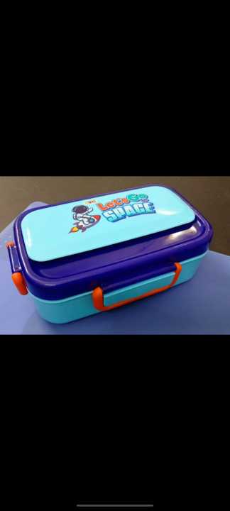 Stainless Steel Kids Tiffin Box | 2-Tier Insulated Lunch Box for School ...