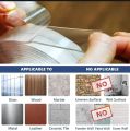 1M Long Transpartent Double Sided Tape Heavy Duty Mounting Tape for Walls Removable Washable Adhesive Tape Strong Sticky Strips Carpet Tape Poster Tape Wall Tape Clear Two Side Tape.