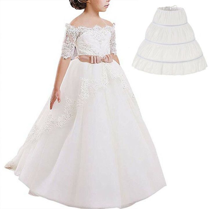Fashion%20White%20Lace%20Children%20Skirt%20Petticoat%20Steel%20Ring%20Adjustable%20Princess%20Skirt%20Tutu%20Skirt%203%20Hoops%20Wedding%20Petticoat%20Kids%20Girls%20-%20Image%203