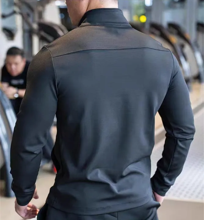 Mens%20Gym%20Fitness%20Tops%20High%20Quality%20Running%20Sports%20Jacket%20Outdoor%20Workout%20Training%20Sweatshirt%20zipper%20Jacket%20cardigan%20men%20coat%20-%20Image%202