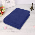 Winter Flannel Blankets For Beds Solid Blue Soft Warm Thin Coral Fleece Bedspread Sofa Cover Faux Fur Plaid Blanket. 
