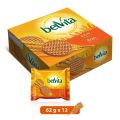 Belvita Bran Rich In Fibre Biscuits 62g, 12 Packs. 