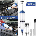 Car Engine Oil Fluid Pump Efficient Vacuum Manual Inhalation Syringe Style Engine Cooolant Transfer Translucent 500cc/1500cc.