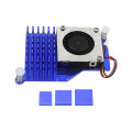 Raspberry Pi 5 Active Cooler Aluminum Heatsink PWM Speed Adjustable Fan Black Silver Blue Cooling Radiator for RPI 5 Pi5. 