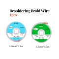 1pcs 1.0-1.5mm Desoldering Mesh Braid Tape Copper Welding Point Solder Remover Wire Soldering Wick Tin Lead Cord Flux. 