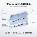 PULWTOP USB C Hub For iMac 24 Inch 2021 2023 2024 With USB C And USB A 10Gbps SD TF M2 SSD Expansion Slot. 