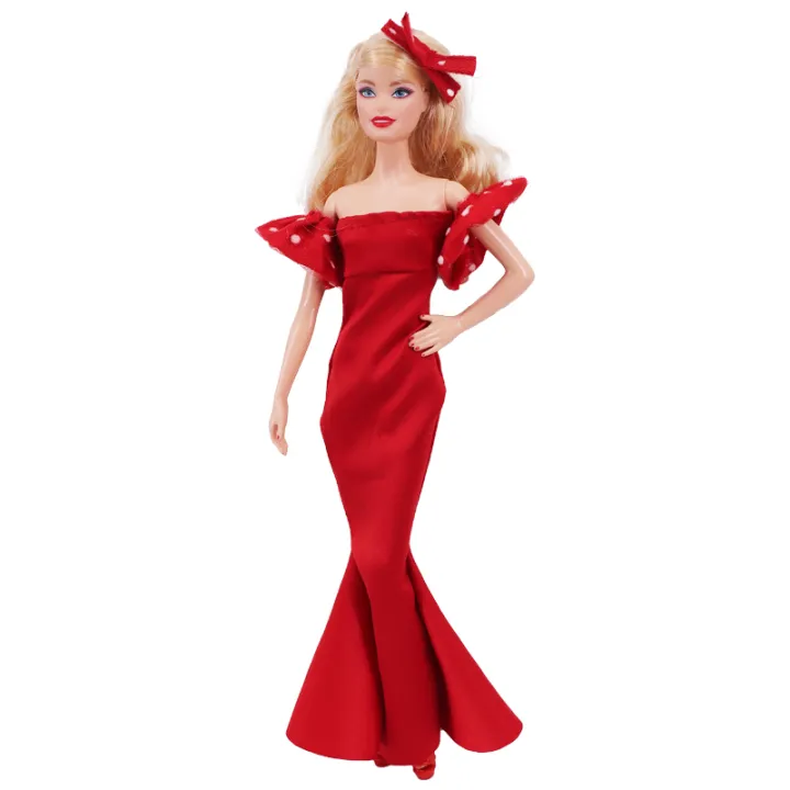 30Cm%20Doll%20Clothes%20Red%20Plush%20Overcoat%20Outfit%20Princess%20Dress%20Fashionable%20Suit%20For%20%2011.8inch%20Doll%20Christmas%20Surprise%20-%20Image%204