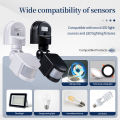 DC12V/AC110-240V Human Infrared Sense PIR Motion Sensor LED Light Switch Motion Detector Corridor Garage Staircase Light Switch. 