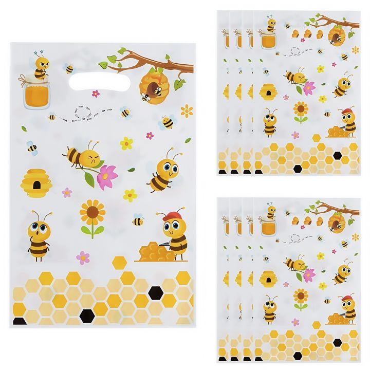 10/30/50/100pcs%20Small%20Bee%20Theme%20%20Bag,%20Suitable%20for%20Birthday%20Party,%20Scene%20Layout,%20Cute%20Cartoon%20%20Bag%20-%20Image%206