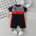 One Piece Baby Boys Summer Short Sleeve Cartoon Car Cool Fashion For Newborn Baby Items 0-1Y Jumpsuit Streetwear Clothing.