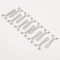 Wholesale 12pcs/Bag Scarf Clip Brooch Pins Solid Color Decorated Accessories For Women U-Shaped Hijab Scarf Pins Clip 2.3*1.5cm. 