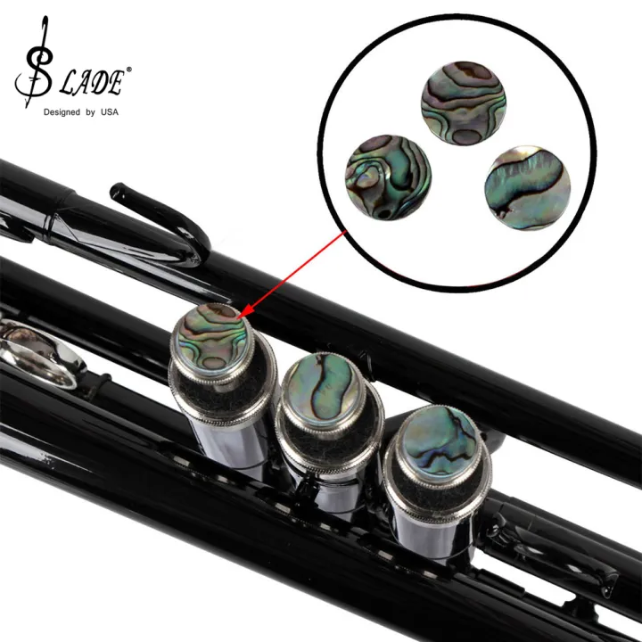 Trombophone Shell Instrument SLADE 3Pcs/Set Finger Buttons Trumpet Valve Cap Repair Parts Trumpet ...