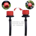 50-800pcs Adjustable Irrigation Drippers Sprinklers 1/4'' Emitter Dripper Micro Drip Irrigation Sprinklers for Watering System. 