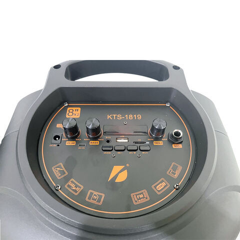 Kts-1819%20Bt%20Wireless%20Portable%20Outdoor%20Speaker%20Dual%208%20Inch%20With%20Wired%20Microphone%20Fm%20Radio%20Usb%20Aux%20Tf%20Card%20Tws%20Mp3%20Music%20Player%20-%20Image%203