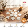 10mm Square Shape Glass Mirror Pieces | Small Craft Mosaic Tiles for Lippan Art, Embroidery, Jewellery Making & DIY Crafts.