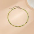 Lacteo Bohemia Multicolour Acrylic Seed Beads Necklace Women Handmade Strand Beaded Choker Short Neck Chain Simple Jewelry Party.