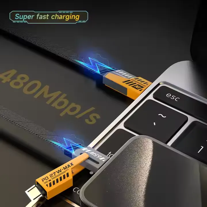Nylon%20Braided%20Zinc%20Alloy%20Material%20Hot%20Selling%20High%20Quality%20Pd%2027W%20to%2065W%204%20in%201%20Usb%20Fast%20Charging%20Data%20Cable%20for%20Iphone%20-%20Image%207
