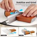 2026 Rolling Knife Sharpener Kit for Straight Edge Roller Knife Sharpening with Industry Diamonds Chef Knife Set. 